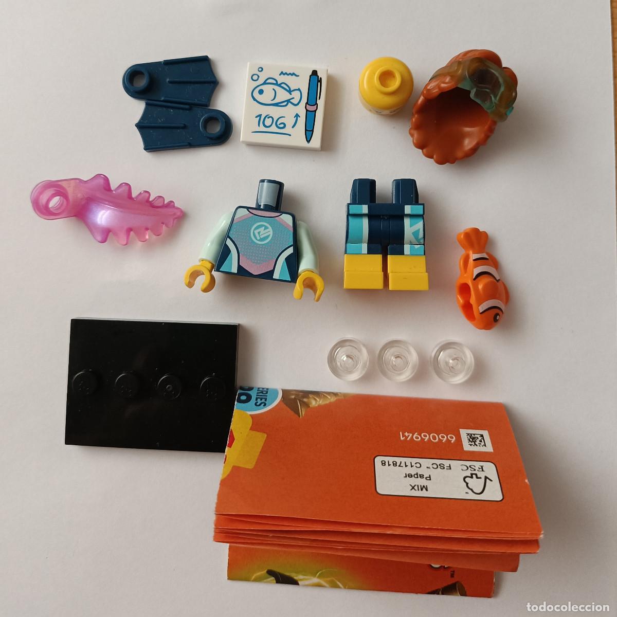 Juegos construcci&oacute;n - LEGO: figura lego mini figures serie 29 2026 buzo submarinista nemo pez payaso coral mujer pelo casta&ntilde;o
