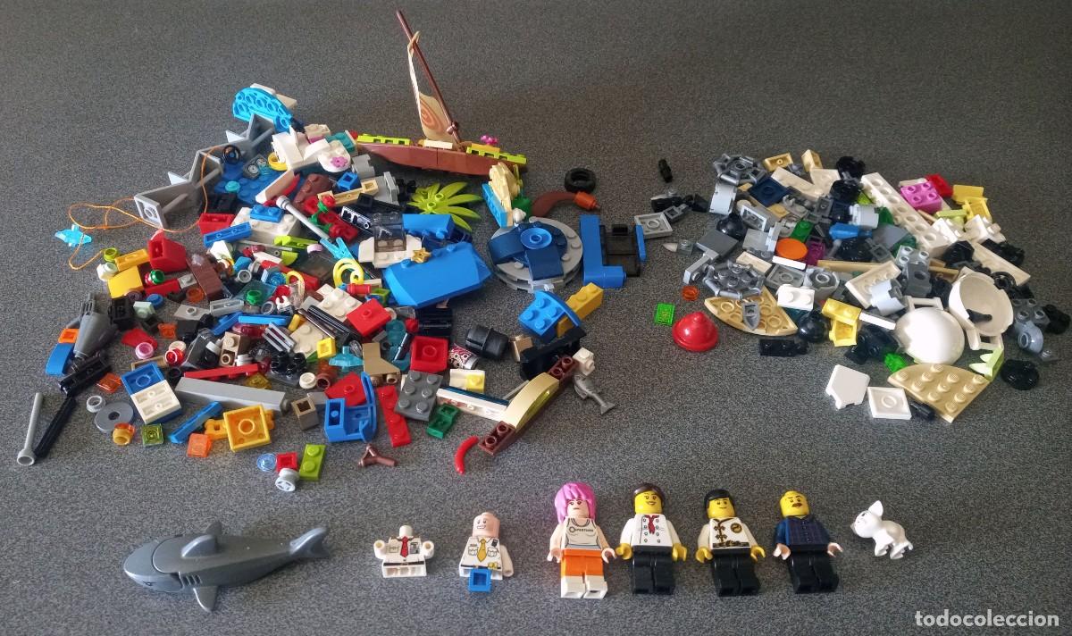 Juegos construcci&oacute;n - LEGO: Lote piezas Lego mu&ntilde;ecos tibur&oacute;n