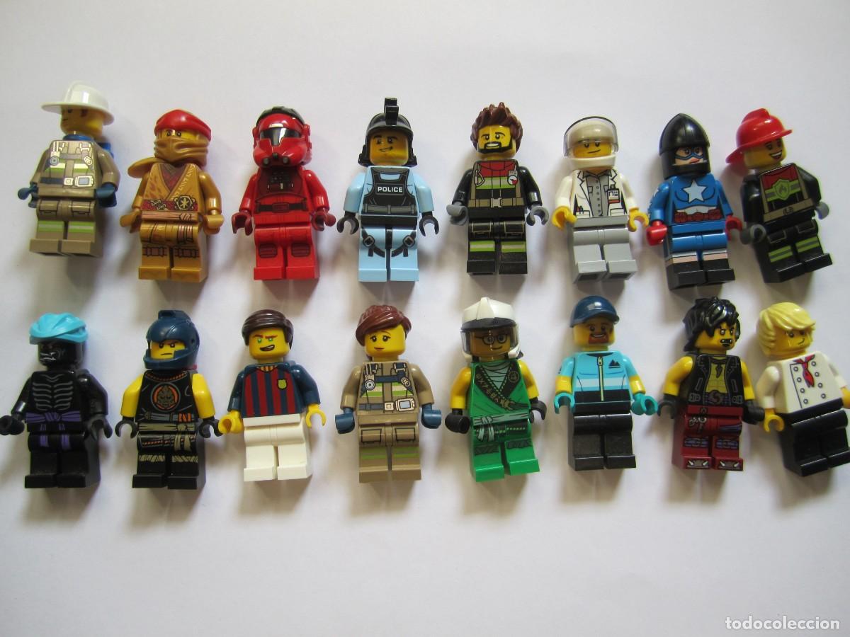 Juegos construcci&oacute;n - LEGO: lote 16 mu&ntilde;ecos lego