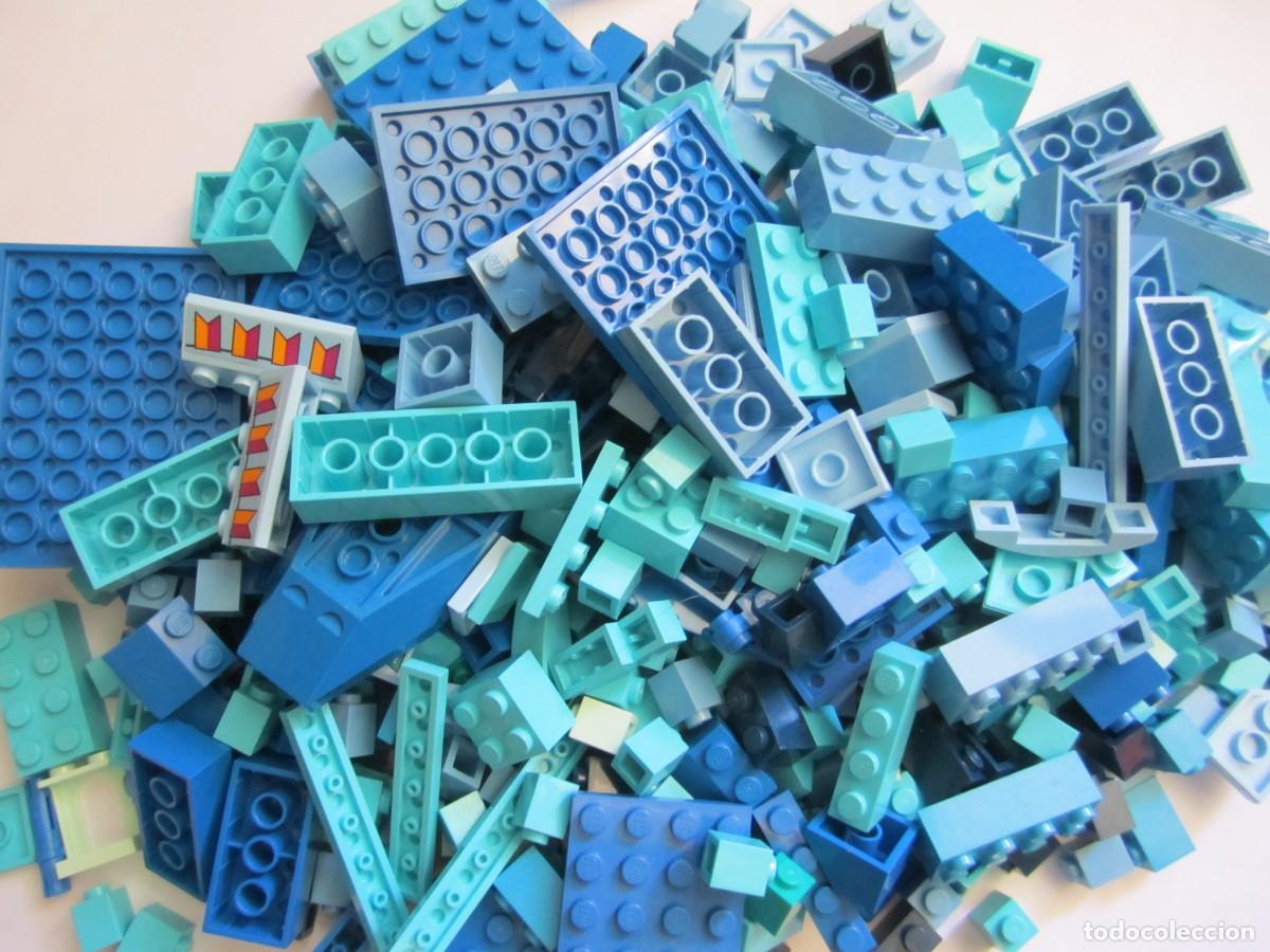 Juegos construcci&oacute;n - LEGO: lote mas de 300 piezas azules lego