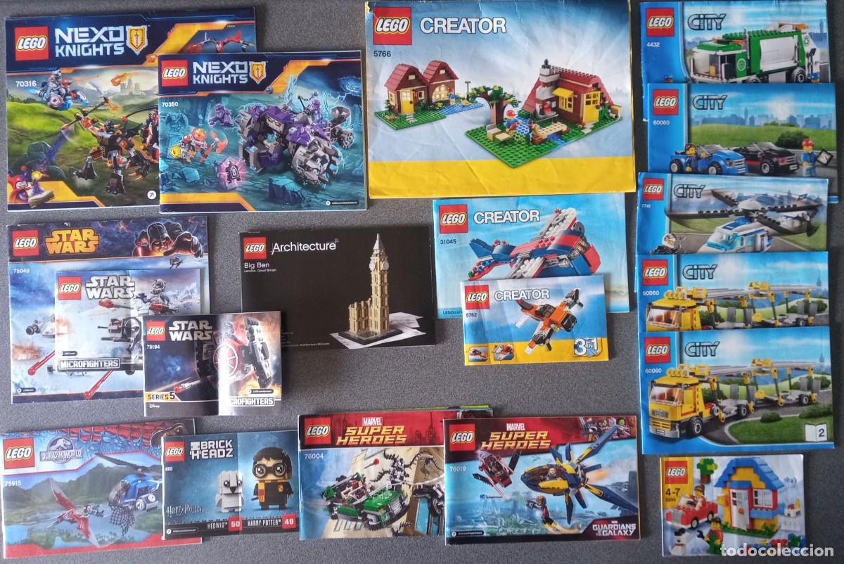 Juegos construcci&oacute;n - LEGO: Lote instrucciones Lego Nexo Knights Creator City Star Wars Harry Potter Marvel