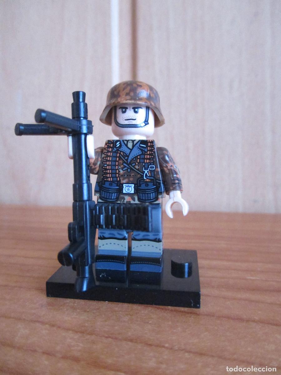 Juegos construcci&oacute;n - LEGO: COMPATIBLE CON LEGO: 1 SOLDADO ALEMAN SS WAFFEN DE LA 2&ordf; GUERRA MUNDIAL CON AMETRALLADORA MG-42