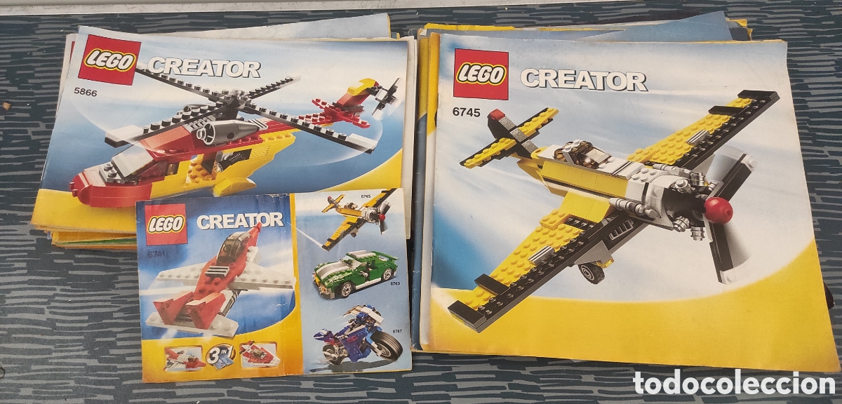 Juegos construcci&oacute;n - LEGO: LOTE DE 20 MANUALES INSTRUCCIONES O CAT&Aacute;LOGOS LEGO CREATOR