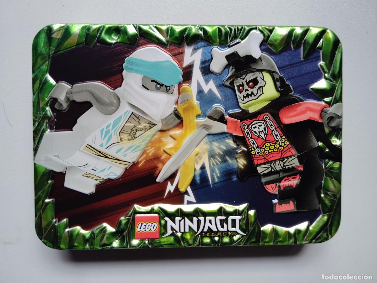 Juegos construcci&oacute;n - LEGO: LEGO. ORIGINAL. NINJAGO. CAJA METALICA. 112402. CON DOS MINIFIGURAS. NUEVO