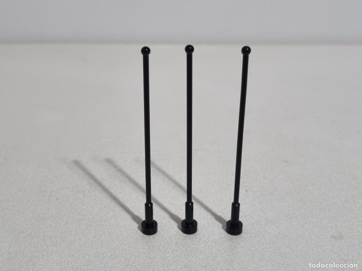 Juegos construcci&oacute;n - LEGO: Lego Pieza 2569 Antena Rigida Negra Larga 8H Edificio Radar
