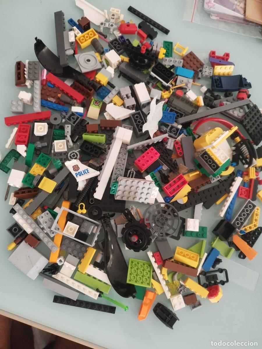Juegos construcci&oacute;n - LEGO: Lote de piezas variadas de construcci&oacute;n LEGO originales. 500grm.