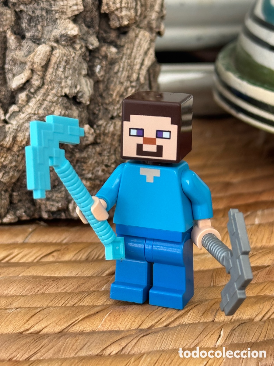 Juegos construcci&oacute;n - LEGO: Lego Minecraft Steve + 2 picos Original