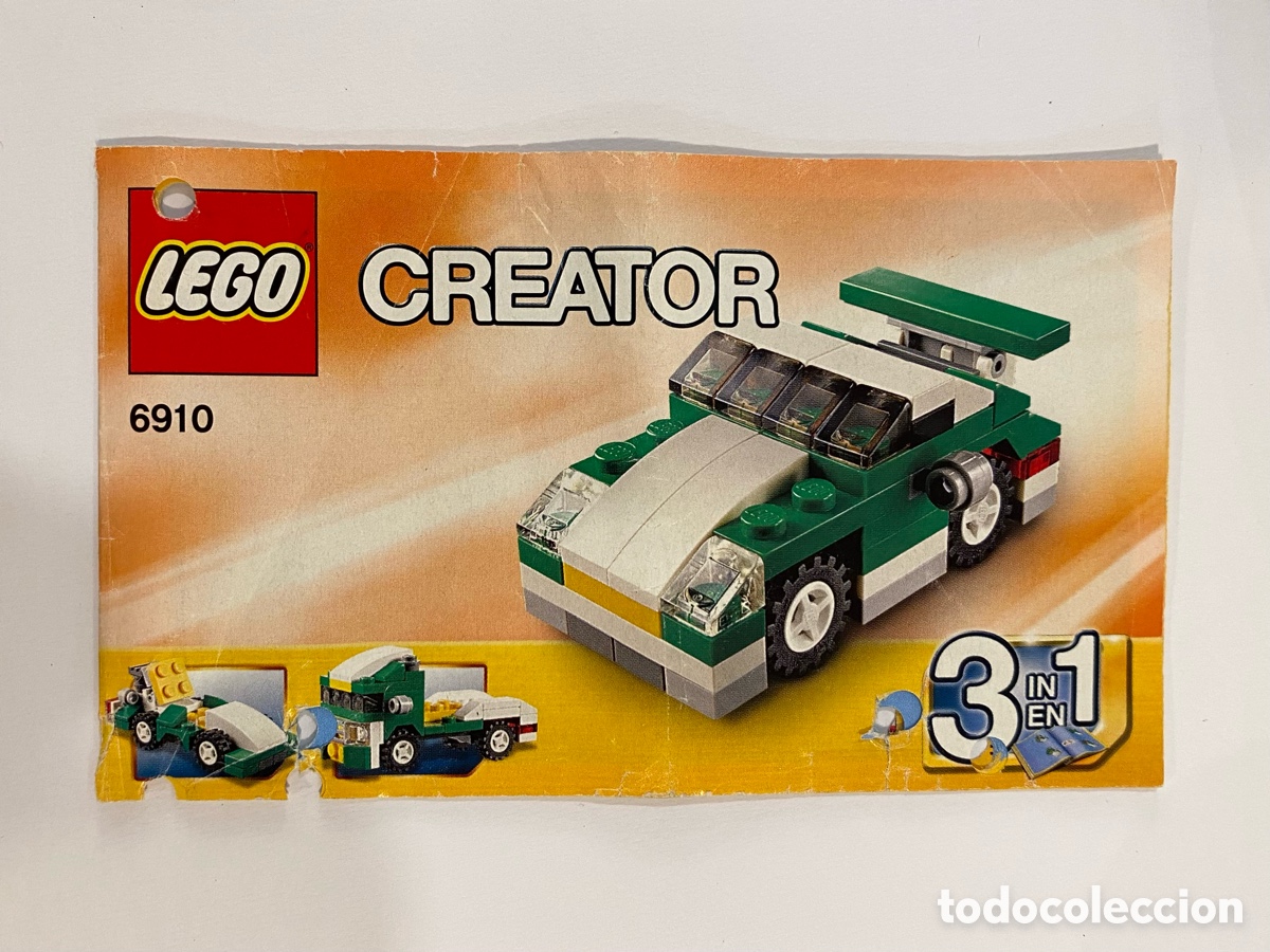 Juegos construcci&oacute;n - LEGO: Lego Creator 3 en 1: Manual de instrucciones del set 6910-1 Mini Sports Car. De 2012