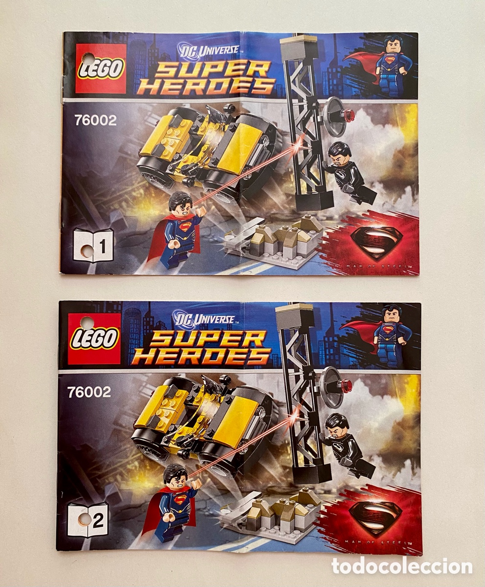 Juegos construcci&oacute;n - LEGO: Lego Super Heroes: Manual de instrucciones del set 76002-1 Superman&trade;: Combate Final en Metr&oacute;polis