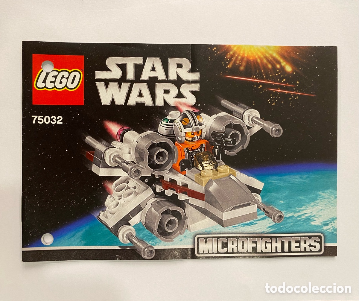 Jogos constru&ccedil;&atilde;o - LEGO: Lego Star Wars: Microfighters Serie 1: Manual de instrucciones del set 75032-1 X-Wing Fighter. Ala X