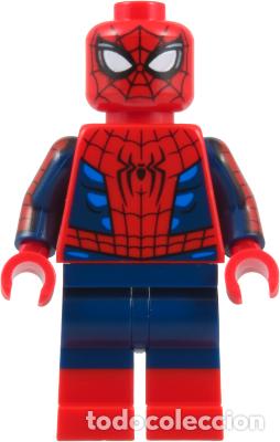 Juegos construcci&oacute;n - LEGO: Minifigura LEGO Spider-man con detalles celeste oscuro de MARVEL