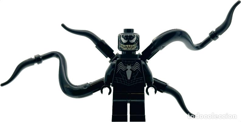 Juegos construcci&oacute;n - LEGO: Minifigura LEGO Venom con dientes color tostado y 4 apendices de MARVEL
