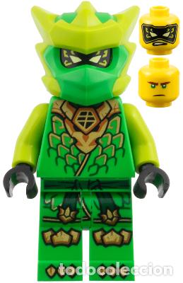 Juegos construcci&oacute;n - LEGO: Minifigura LEGO Lloyd - Dragons Rising con t&uacute;nica Cabeza de drag&oacute;n con Casco de NINJAGO