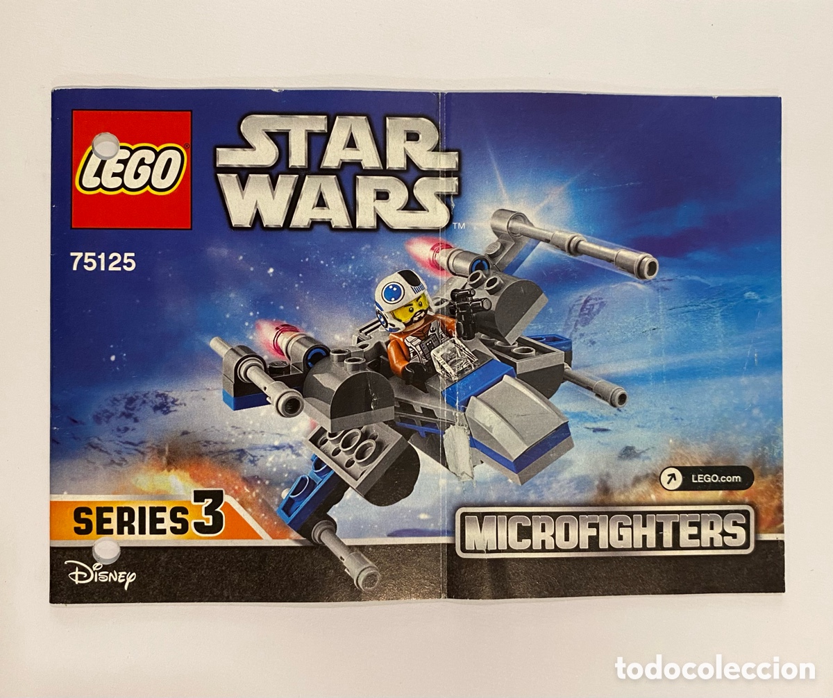 Spielzeug zum Bauen - LEGO: Lego Star Wars: Microfighters Serie 3: Manual de instrucciones del set 75125-1 Resistance X-Wing.