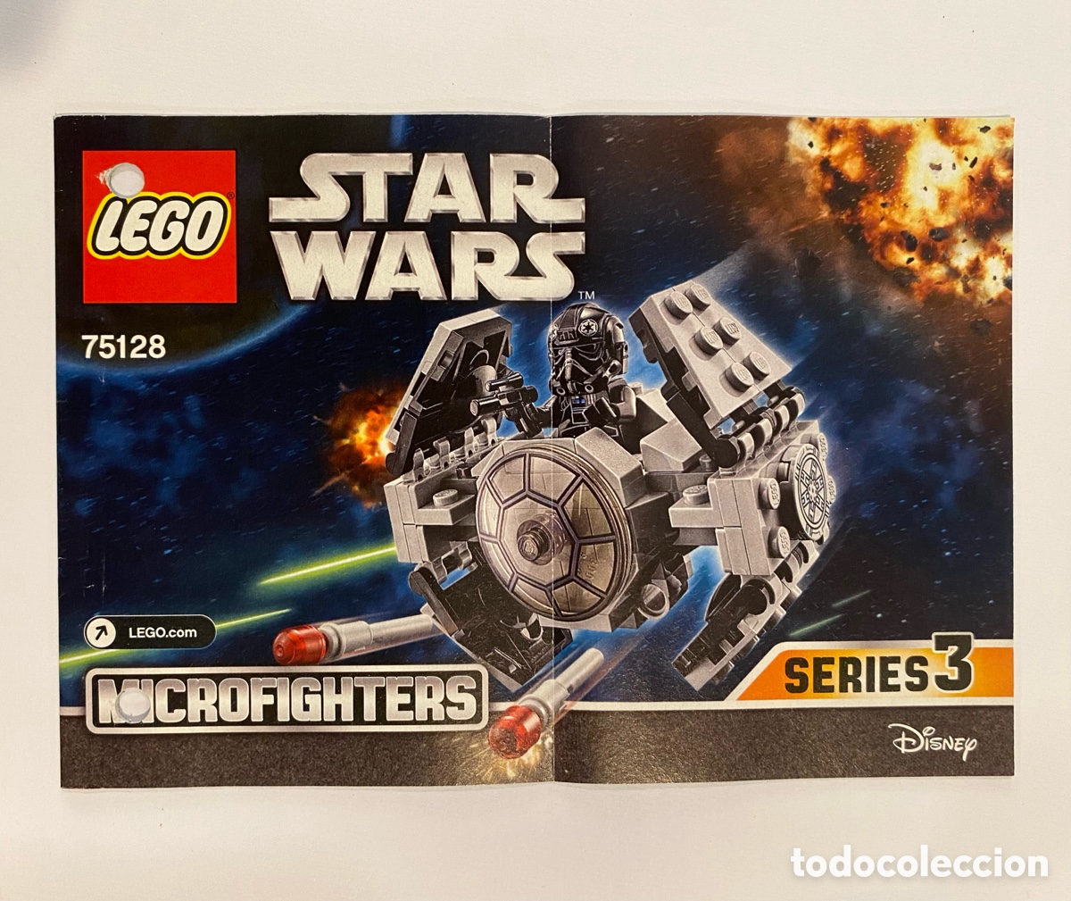 Juegos construcci&oacute;n - LEGO: Lego Star Wars: Microfighters Series 3: Manual de instrucciones set 75128-1 TIE Advanced Prototype