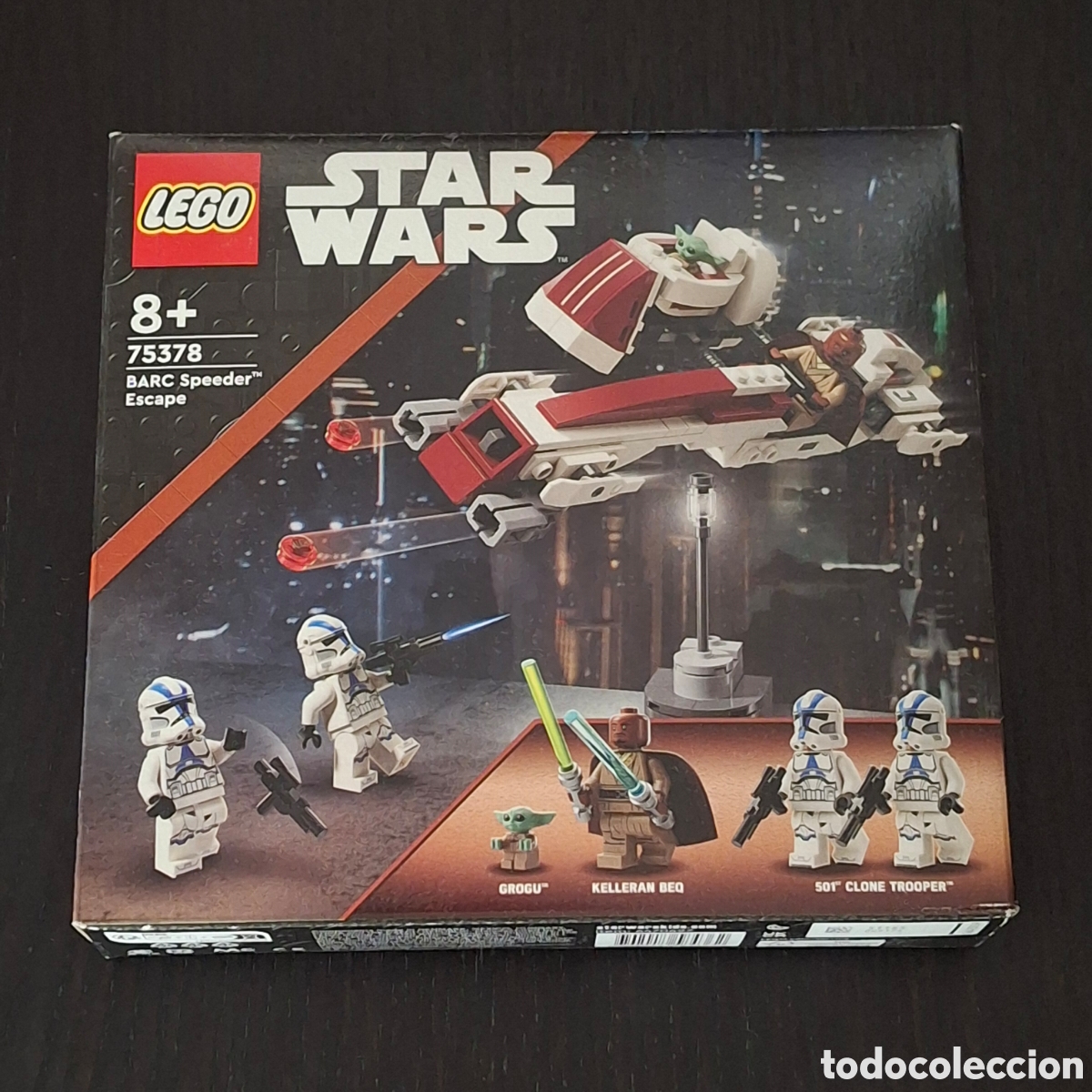 Juegos construcci&oacute;n - LEGO: LEGO 75378 STAR WARS - BARC SPEEDER ESCAPE - MINI FIGURAS GROGU KELLERAN 501 CLONES TROOPER