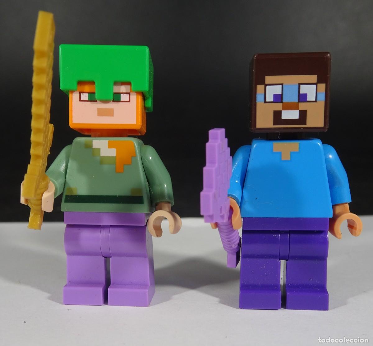 Juegos construcci&oacute;n - LEGO: 2 FIGURAS LEGO MINECRAFT ,VER FOTOS