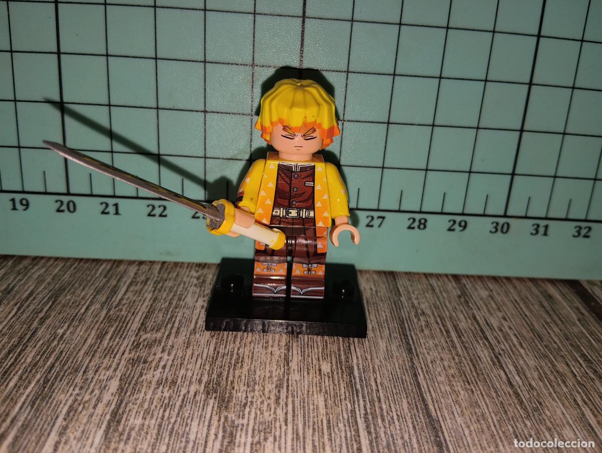Juegos construcci&oacute;n - LEGO: Minifigura compatible con LEGO de Zenitsu Agatsuma del anime Kimetsu no Yaiba Demon Slayer