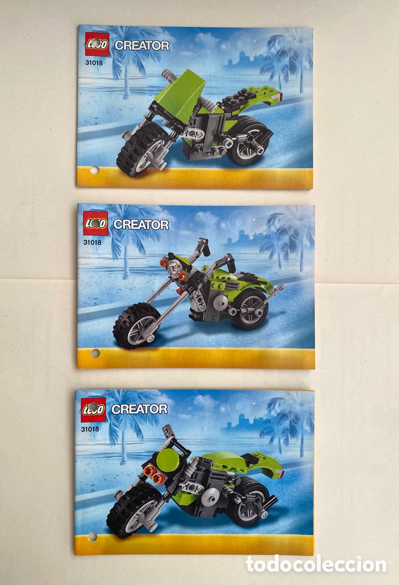 Construction games - LEGO: Lego Creator Riding Cycle Manual de instrucciones set 31018-1 Highway Cruiser. Halc&oacute;n de Carretera