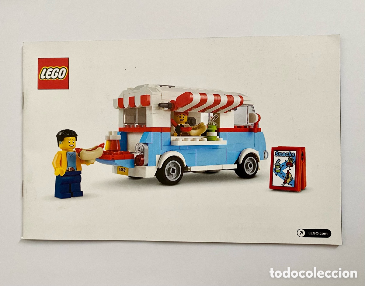 Spielzeug zum Bauen - LEGO: Lego Icons: Manual de instrucciones del set promocional 40681-1 Cami&oacute;n de Comida Retro (2024)