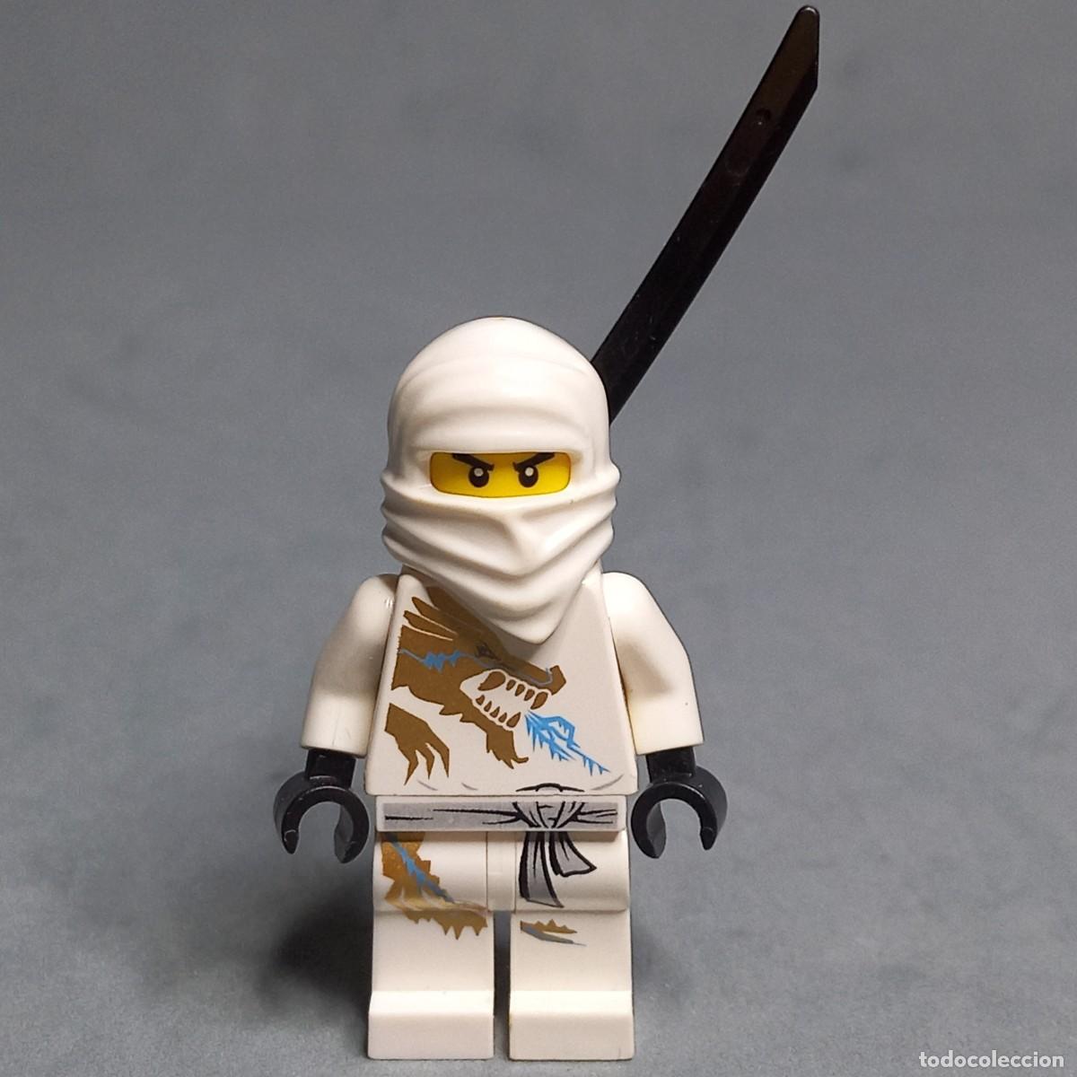ZANE, Ninja blanco. Minifigura original LEGO del universo Ninjago