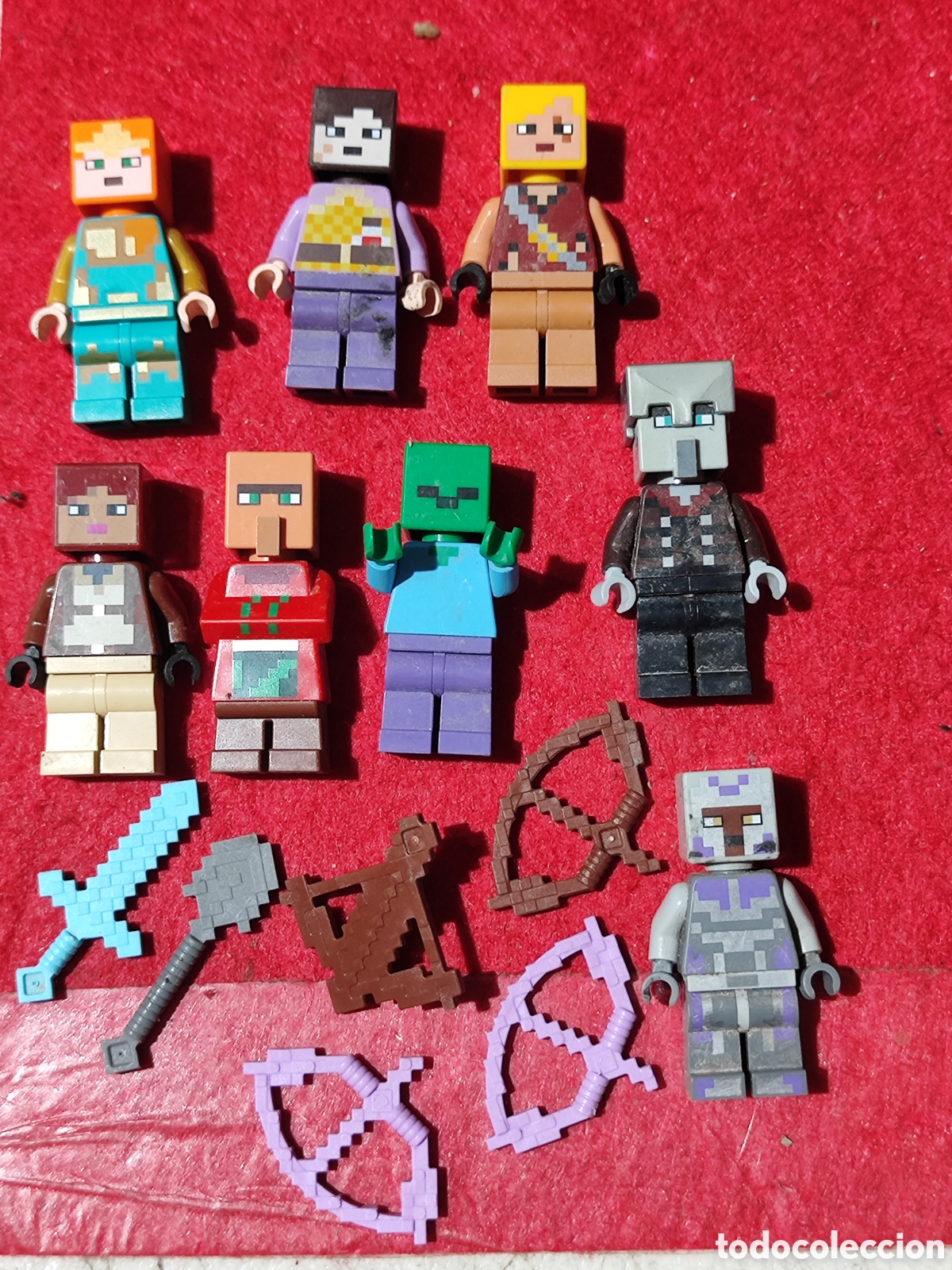 Juegos construcci&oacute;n - LEGO: Lote figuras Minecraft Lego con armas