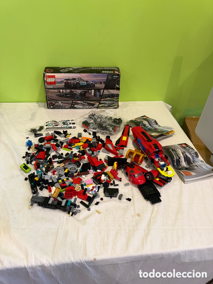 Juegos construcci&oacute;n - LEGO: LEGO Speed Champions 76909 Mercedes-AMG F1 W12 + Project One &ndash; caja y piezas