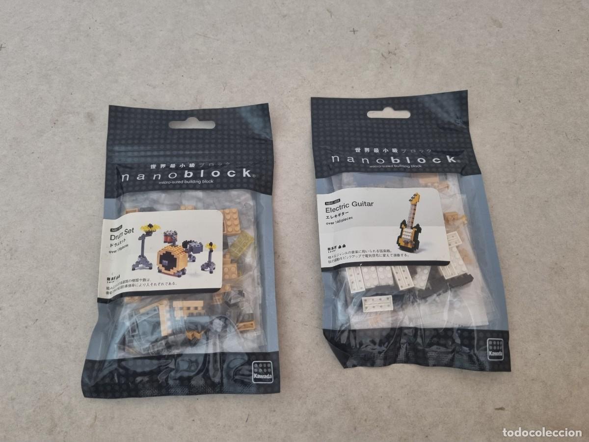 Juegos construcci&oacute;n - LEGO: Lote de 2 blister nanoblock Bater&iacute;a y Guitarra