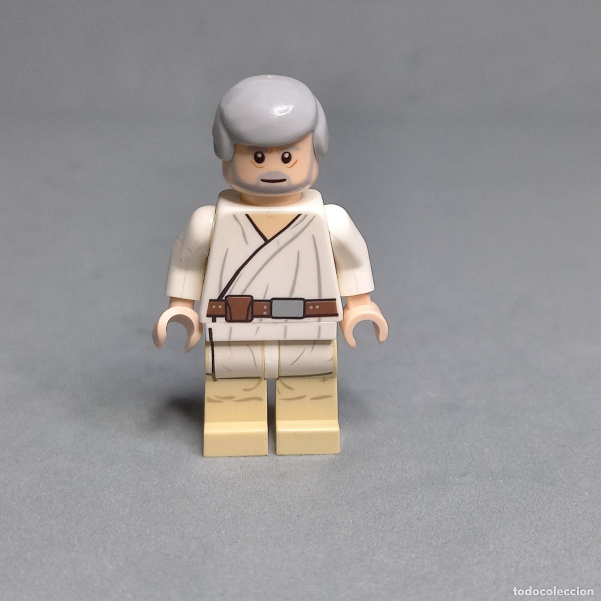 Juegos construcci&oacute;n - LEGO: Obi-Wan Kenobi, maestro de Luke Skywalker. Minifigura original LEGO del universo Star Wars