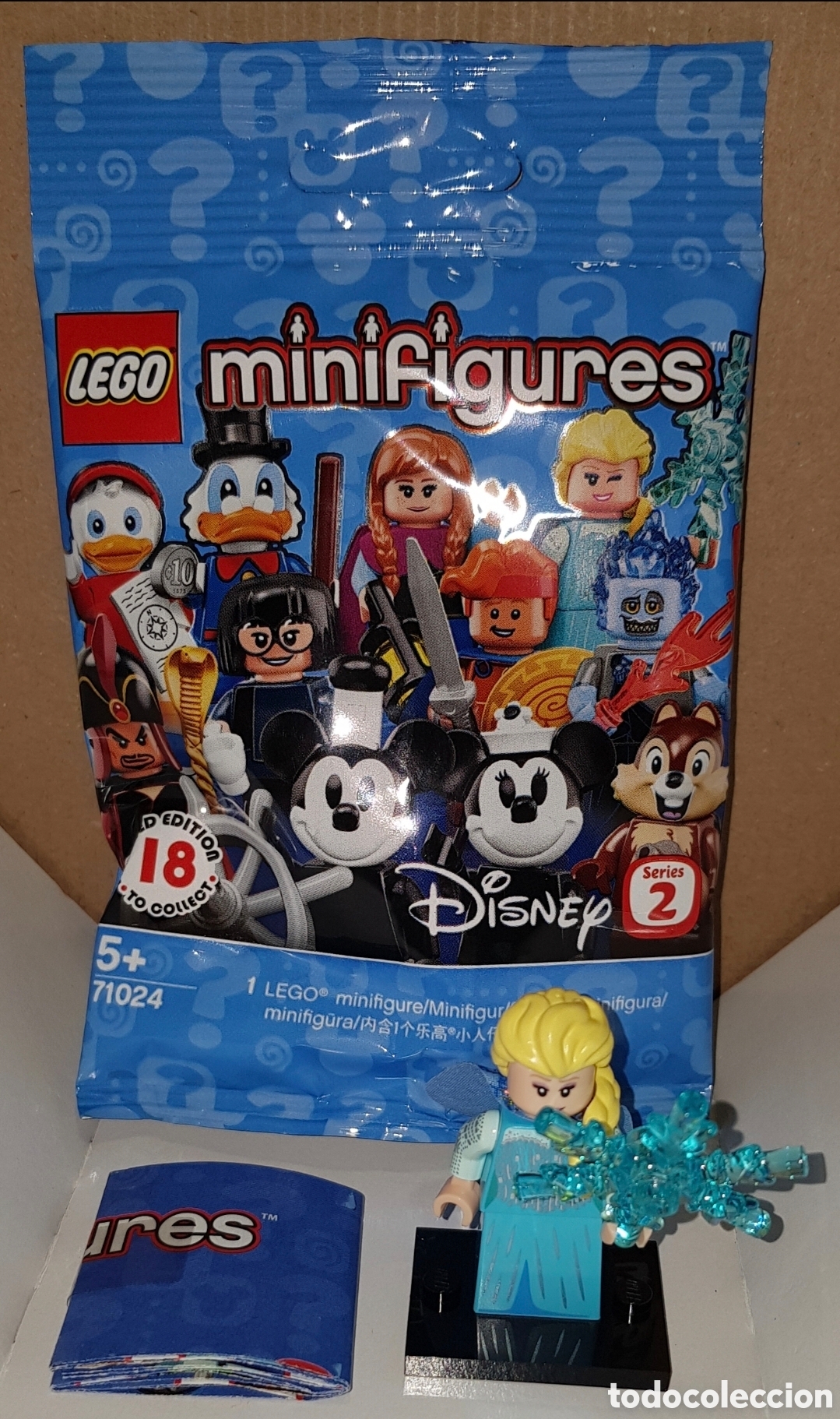 Juegos construcci&oacute;n - LEGO: Minifigura Disney sobre sorpresa Lego serie 2 original Elsa Frozen nueva con sobre y folleto
