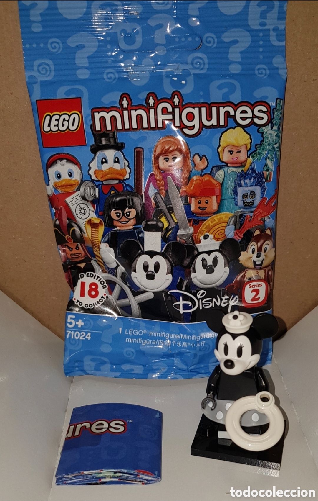 Spielzeug zum Bauen - LEGO: Minifigura Disney serie 2 sobre sorpresa Lego original Minnie nueva con sobre y folleto colecci&oacute;n