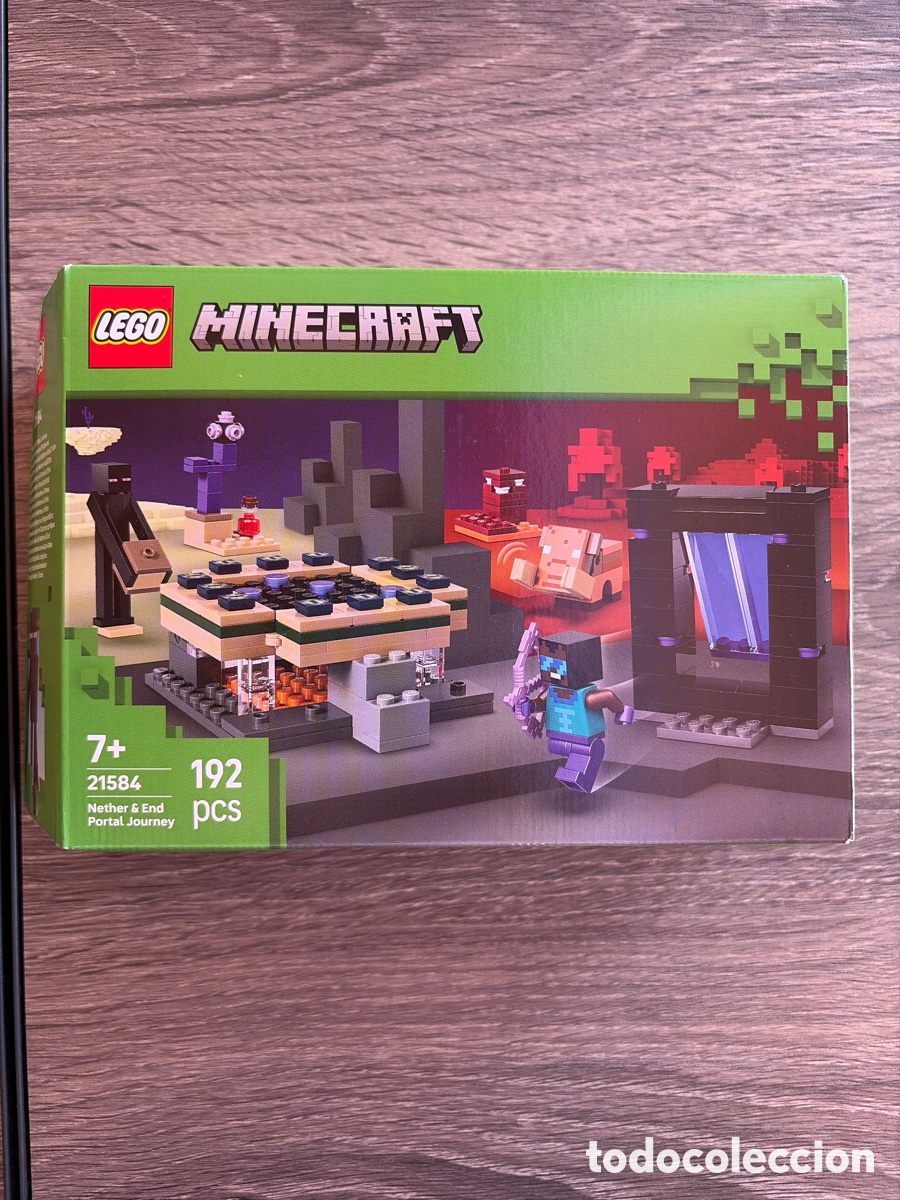 Spielzeug zum Bauen - LEGO: LEGO CAJA VACIA MINECRAFT 21584 NETHER & END PORTAL JOURNEY