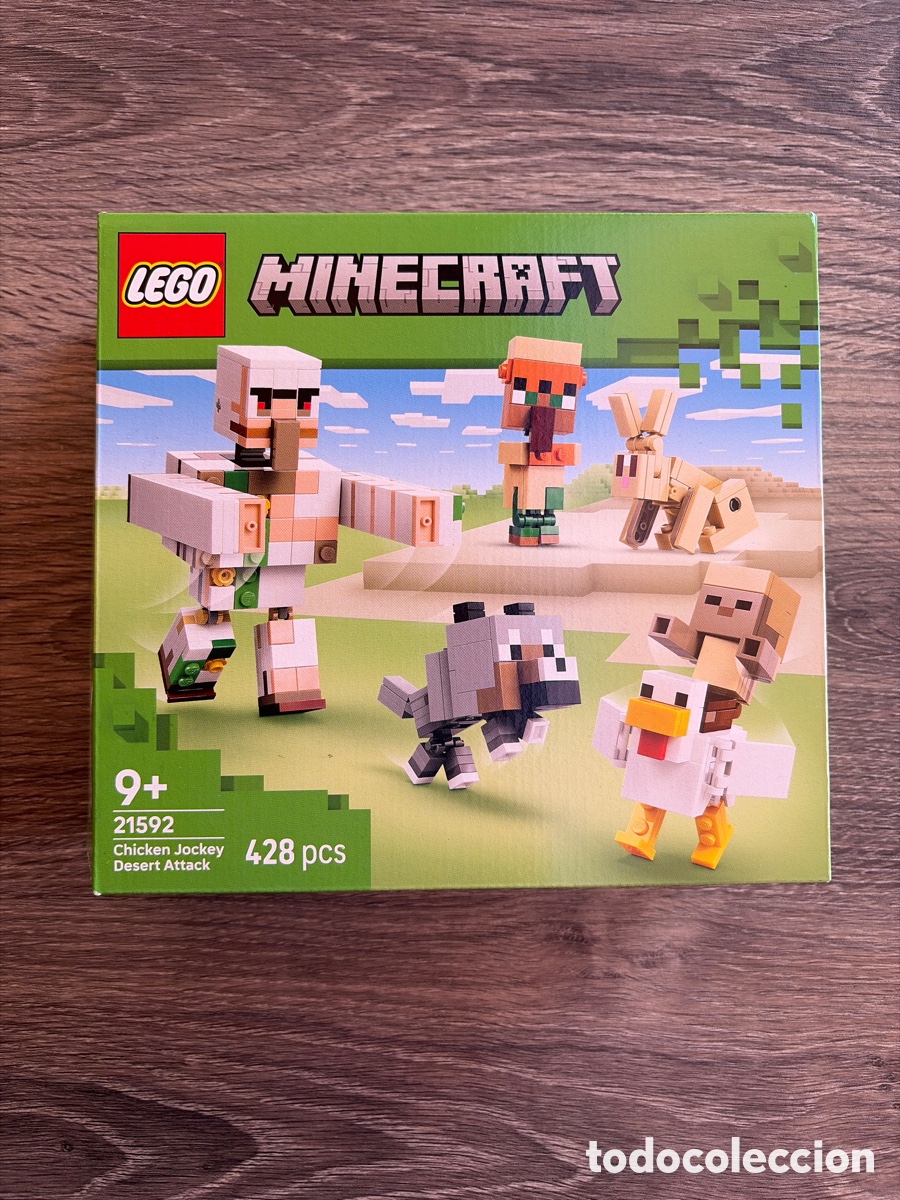 Spielzeug zum Bauen - LEGO: LEGO CAJA VACIA MINECRAFT 21592 CHIKEN JOCKEY DESERT ATTACK