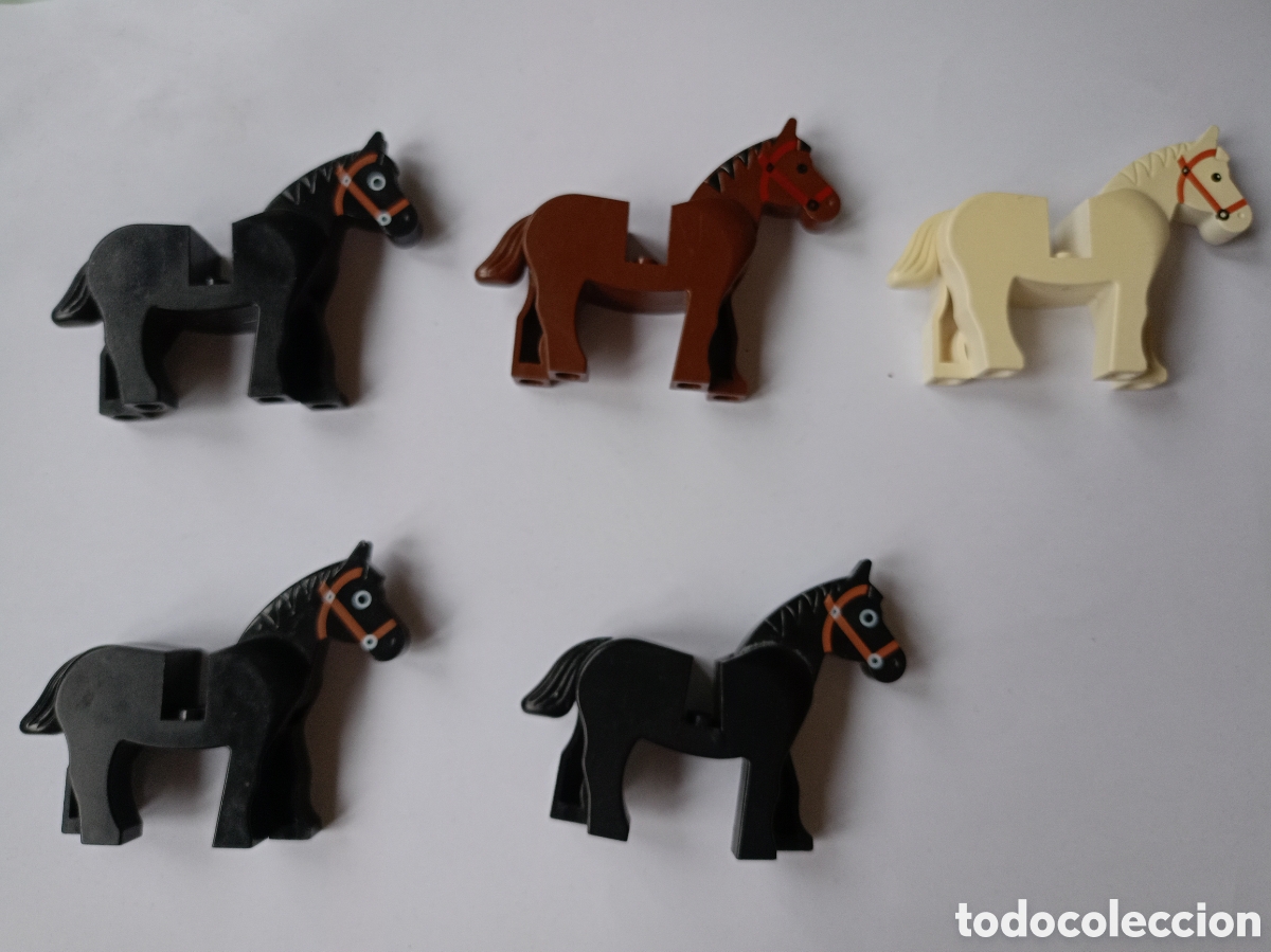Jeux construction - LEGO: Lote de 5 caballos de Lego