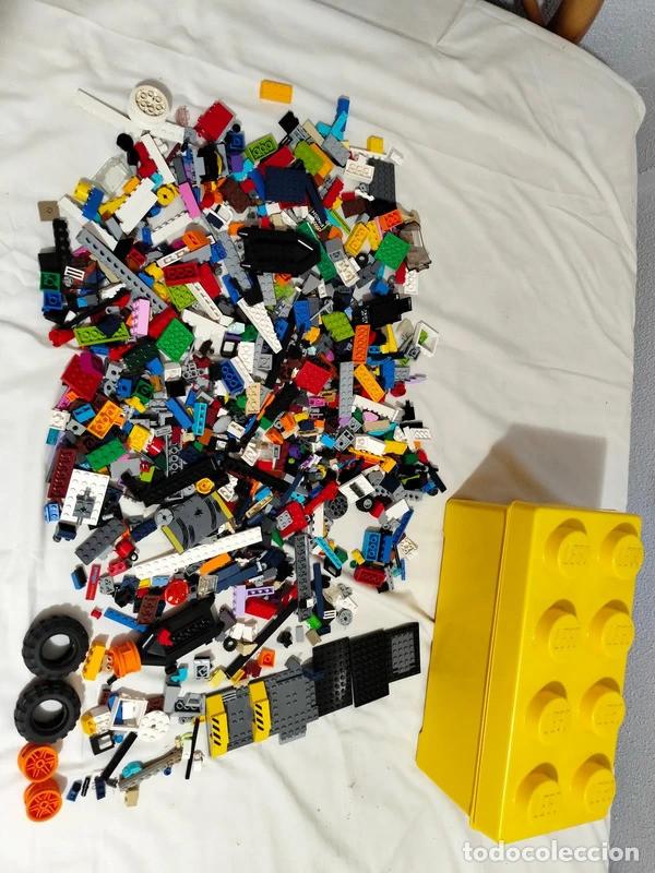 Juegos construcci&oacute;n - LEGO: 1 kg de Lego original mas Caja lego almacenamiento