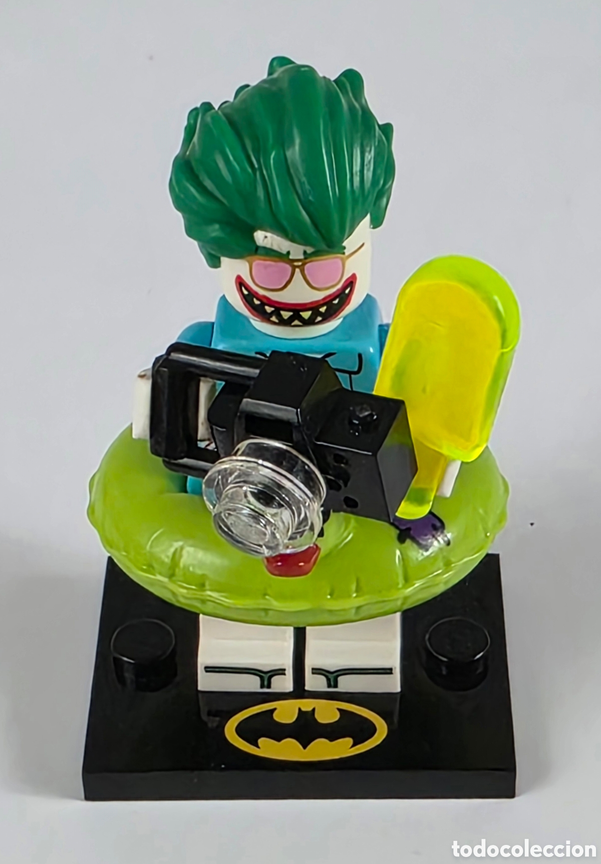 Juegos construcci&oacute;n - LEGO: Minifigura Tropical Joker Personaje Malvado Batman C&aacute;mara Helado - Mini LEGO Juguete DC Comics Movie