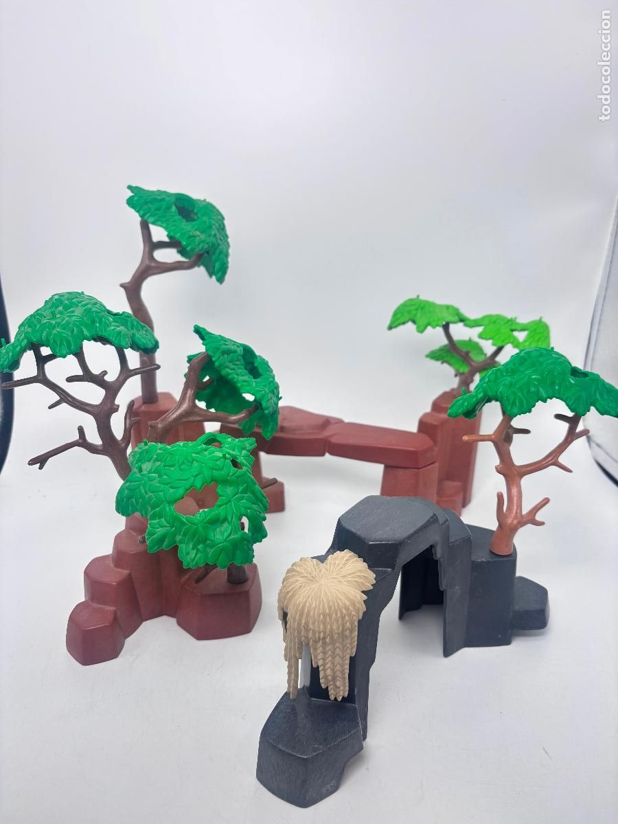 Juegos construcci&oacute;n - LEGO: Playmobil lote &aacute;rbol seto planta roca base escenario oeste