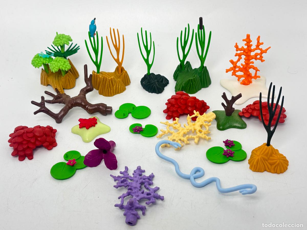 Juegos construcci&oacute;n - LEGO: Playmobil lote coral planta base escenario