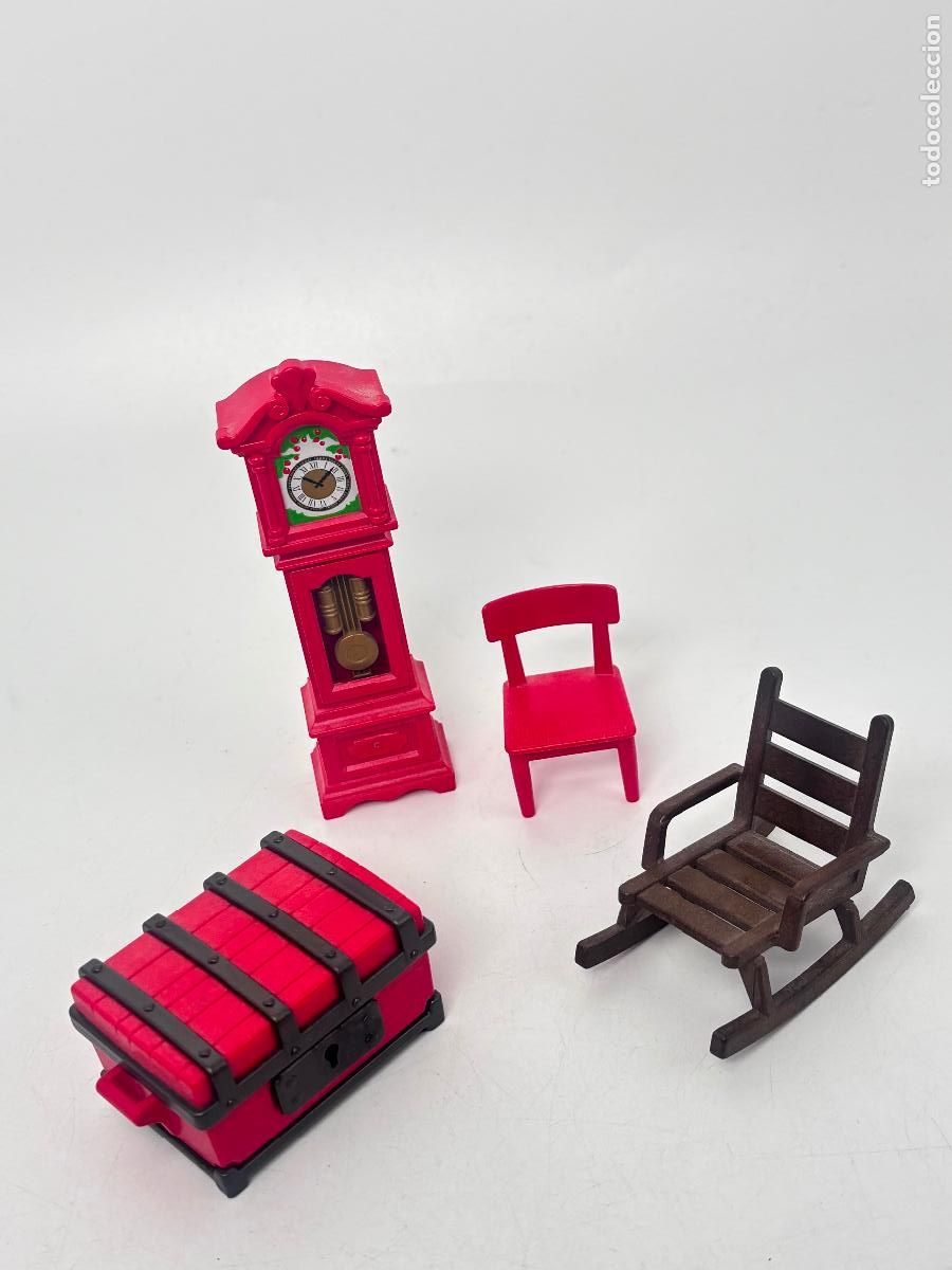 Juegos construcci&oacute;n - LEGO: Playmobil lote reloj pared mecedora ba&uacute;l silla oeste
