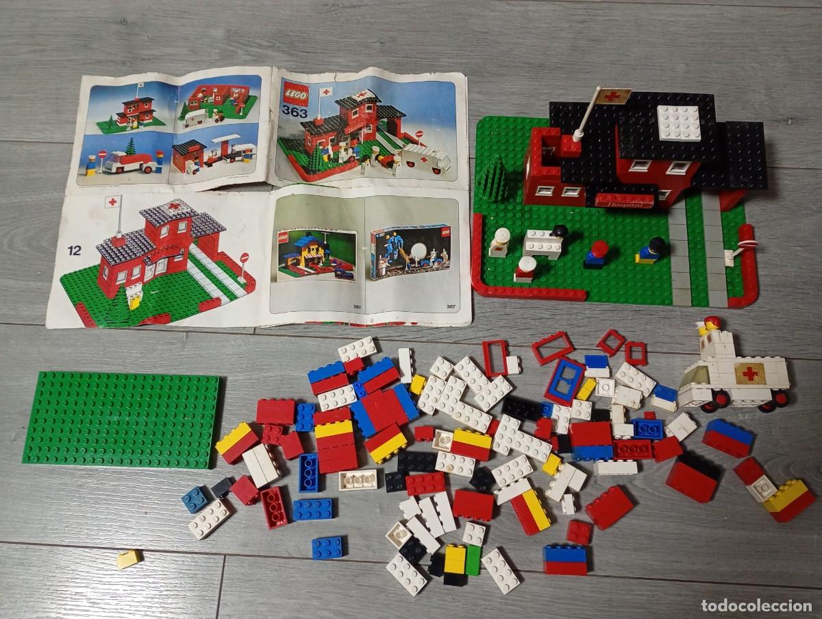 Juegos construcci&oacute;n - LEGO: Lego Hospital 363 de los a&ntilde;os 70 y otro lote de piezas de otro set de la misma &eacute;poca