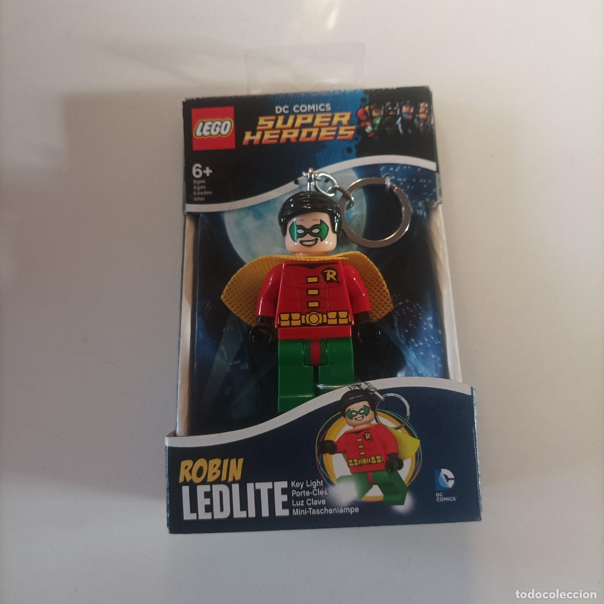 Juegos construcci&oacute;n - LEGO: LLAVERO LEGO FIGURA ROBIN LEDLITE DC COMICS SUPERHEROES NUEVO