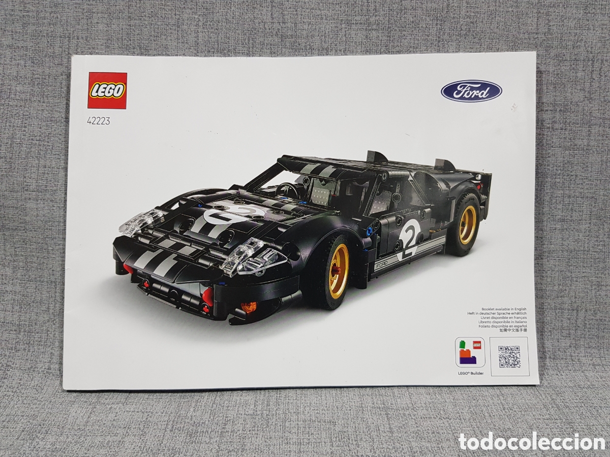 Jogos constru&ccedil;&atilde;o - LEGO: MANUAL DE MONTAJE LEGO 42223 FORD GT40 MK II (IDIOMA: INGL&Eacute;S). A&Ntilde;O 2026