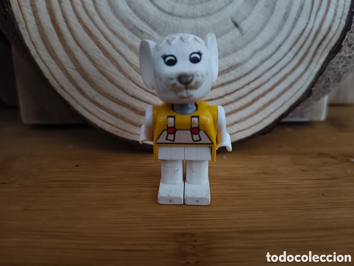 Juegos construcci&oacute;n - LEGO: Fabuland Marjori Mouse Ratoncita del 82, farola, casa y piezas A&ntilde;os 80