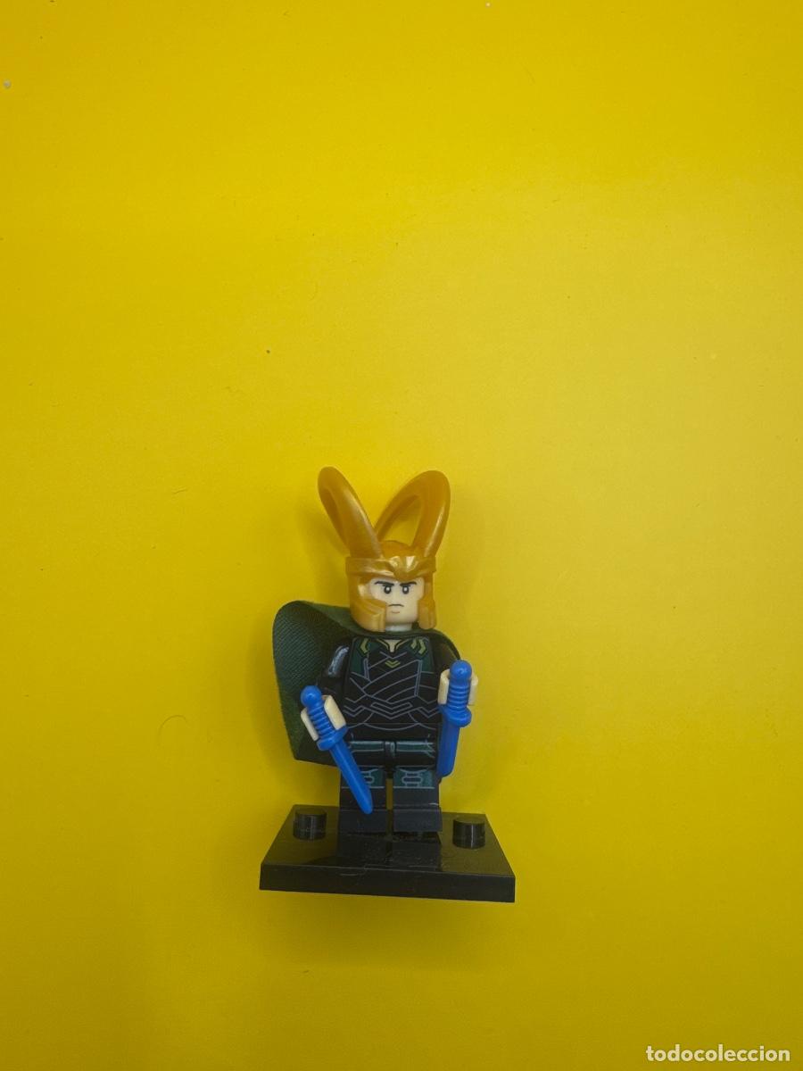 Juegos construcci&oacute;n - LEGO: MINIFIGURA LOKI MARVEL THOR LOS VENGADORES &ndash; TIPO LEGO COMPATIBLE &ndash; SUPERH&Eacute;ROES