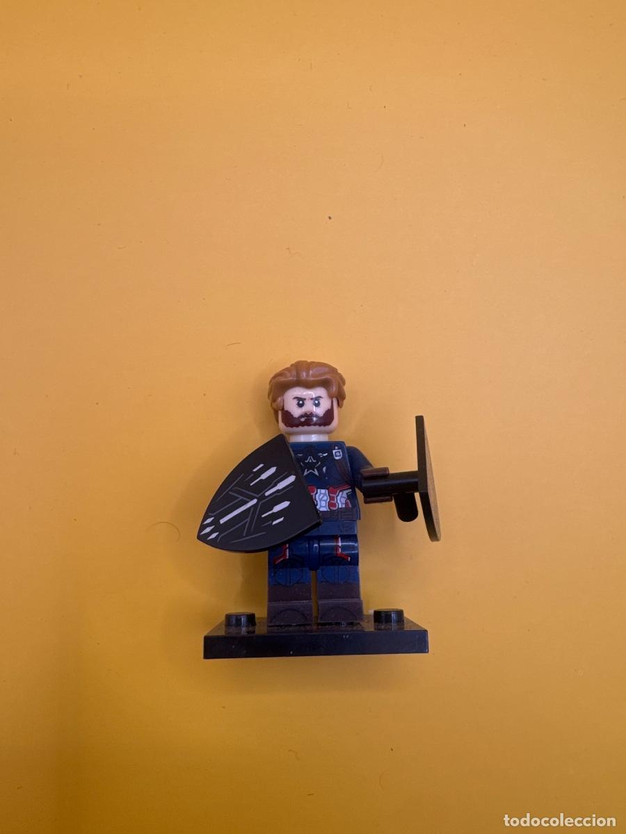 Juegos construcci&oacute;n - LEGO: CAPIT&Aacute;N AM&Eacute;RICA MARVEL AVENGERS INFINITY WAR &ndash; MINIFIGURA COMPATIBLE LEGO CON ESCUDOS