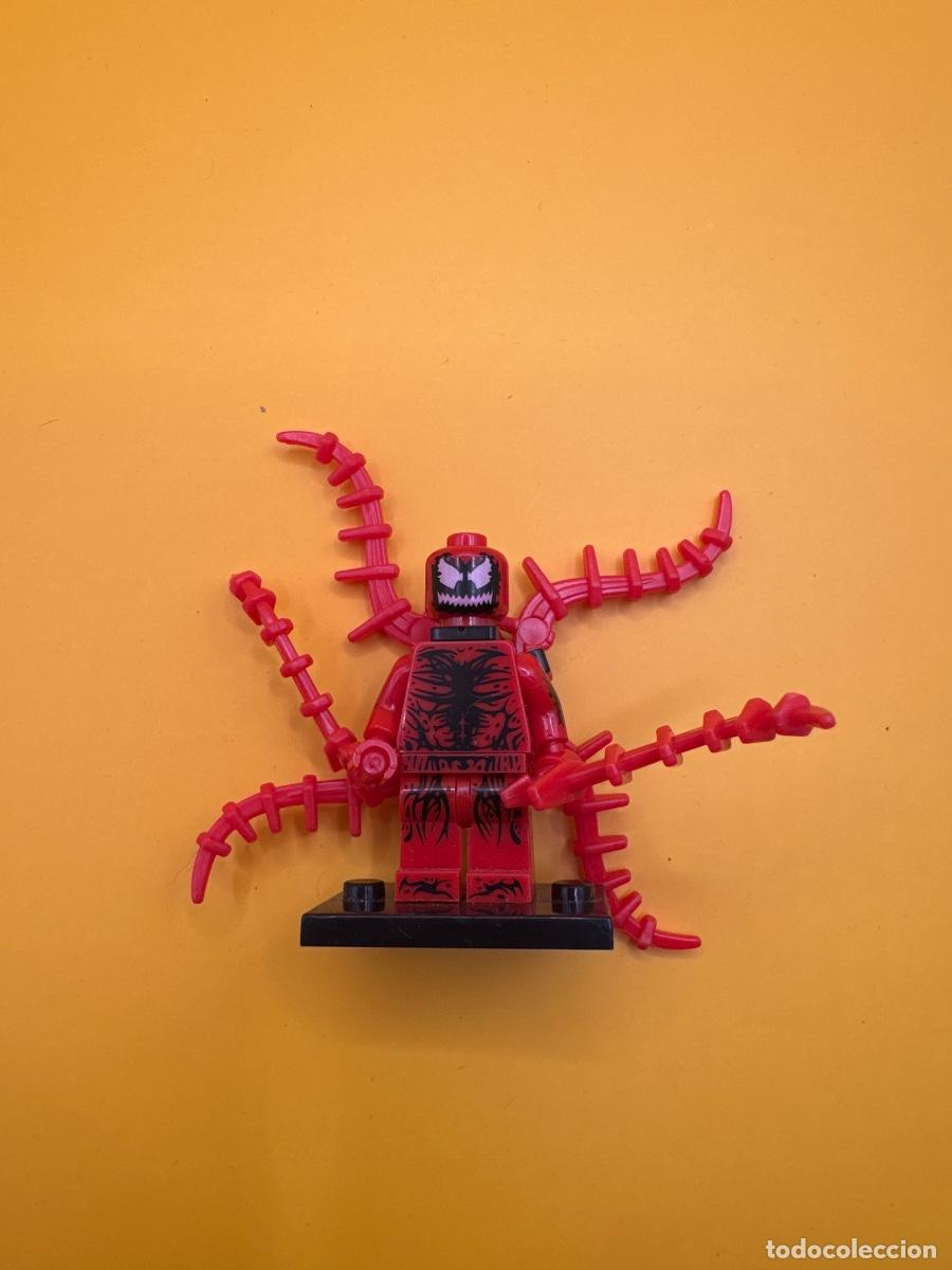Juegos construcci&oacute;n - LEGO: CARNAGE MATANZA MARVEL SPIDERMAN VENOM &ndash; MINIFIGURA COMPATIBLE LEGO CON 6 TENT&Aacute;CULOS