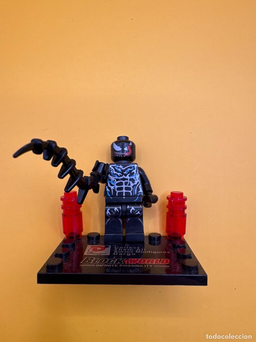 Juegos construcci&oacute;n - LEGO: VENOM MARVEL SPIDER-MAN &ndash; MINIFIGURA TIPO LEGO COMPATIBLE CON TENT&Aacute;CULO SIMBIONTE Y ACCESORIOS