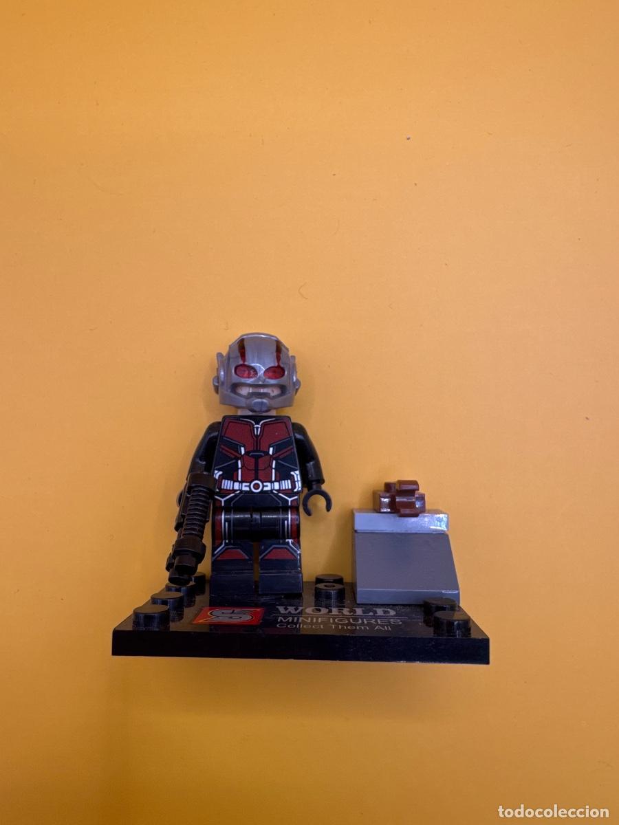 Juegos construcci&oacute;n - LEGO: ANT-MAN HOMBRE HORMIGA MARVEL AVENGERS &ndash; MINIFIGURA TIPO LEGO COMPATIBLE CON CASCO Y ACCESORIOS