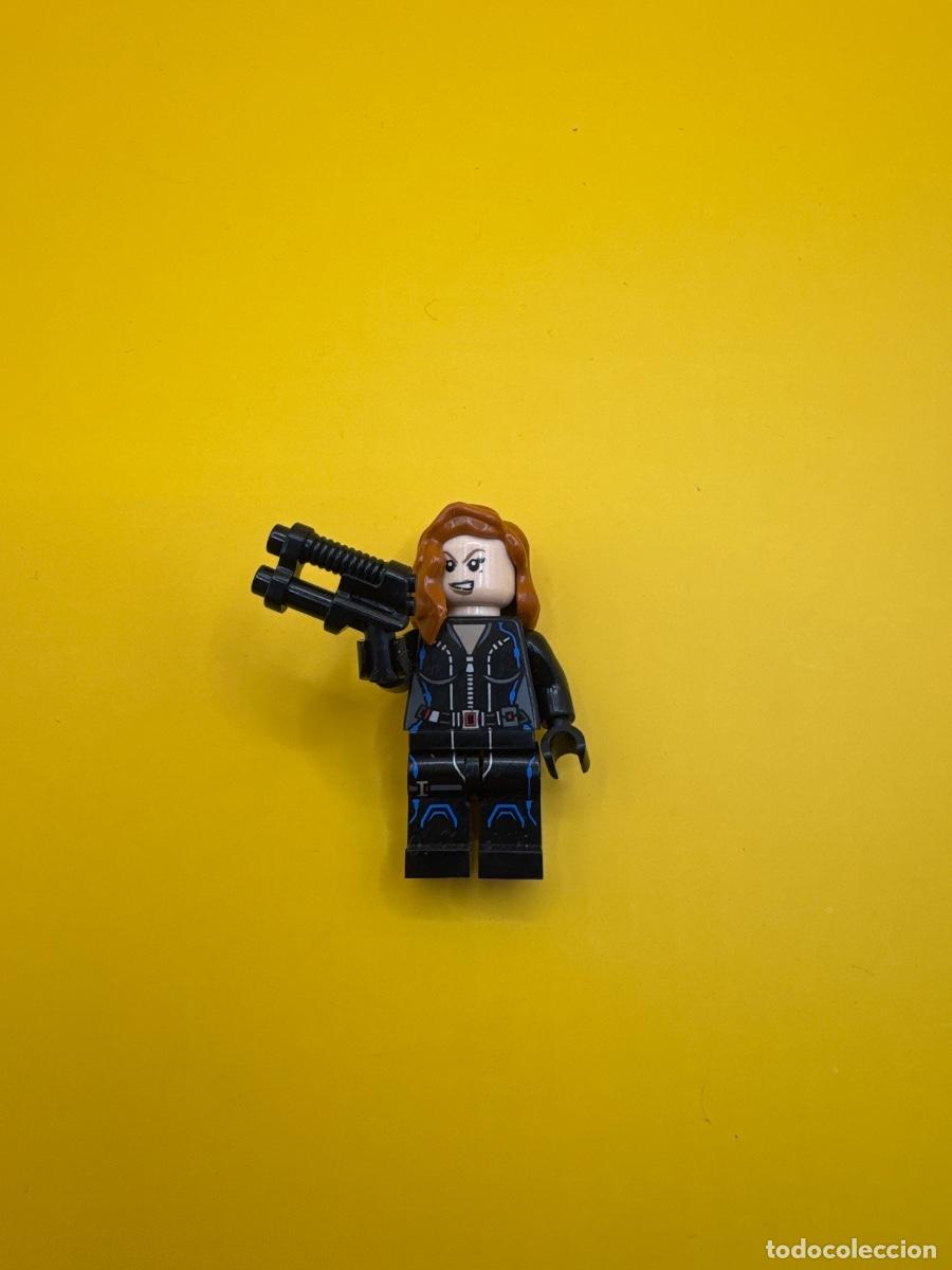 Juegos construcci&oacute;n - LEGO: VIUDA NEGRA BLACK WIDOW MARVEL AVENGERS &ndash; MINIFIGURA TIPO LEGO COMPATIBLE CON ARMA