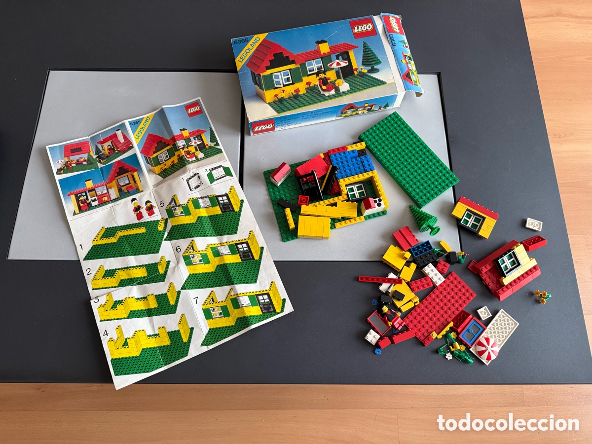 Juegos construcci&oacute;n - LEGO: LEGO 6365. LEGOLAND. CASA DE VERANO. A&ntilde;os 80